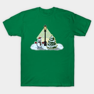 The snowman and the Tree T-Shirt